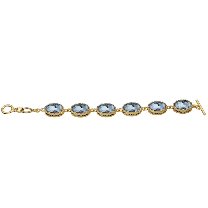 Bracelet camée Reine couleur Or ( 6 couleurs disponibles )