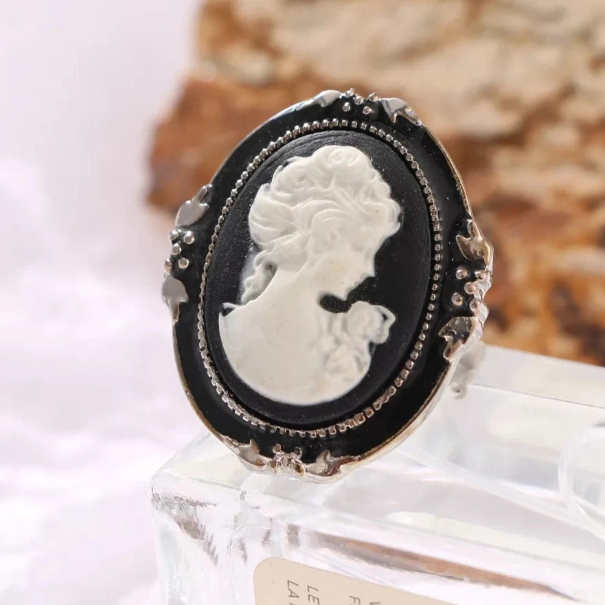 bague camée grande