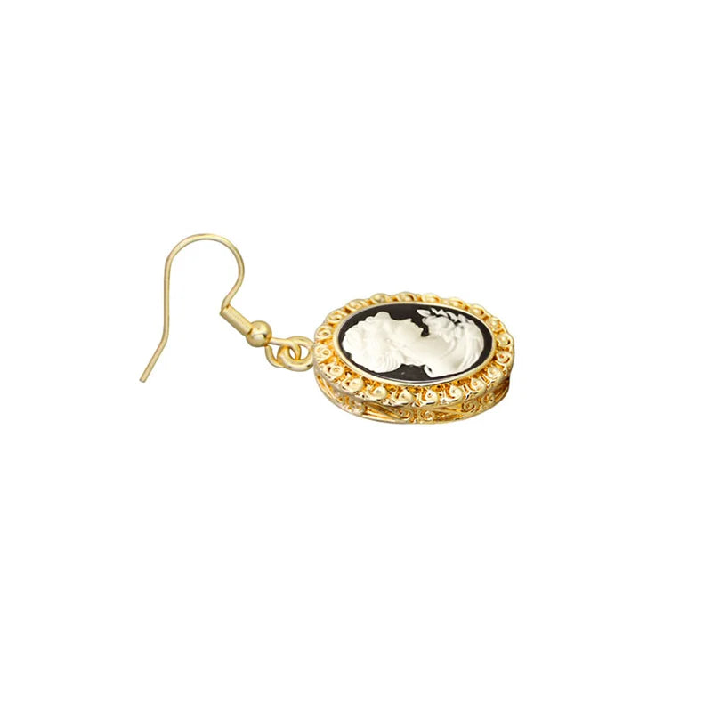 Boucles d'oreilles camée Escargot Queen ( 6 couleurs disponibles )