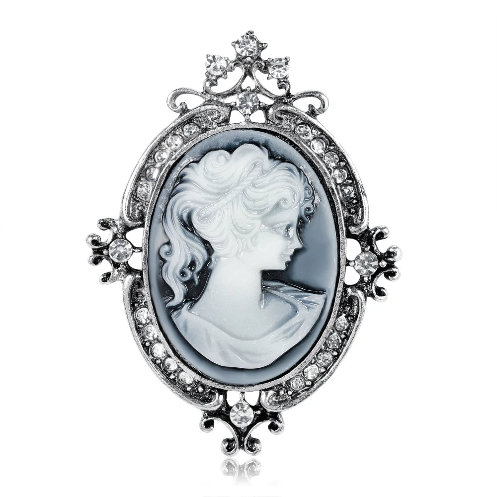 Broche camée "Éclat de Grâce" pour femmes