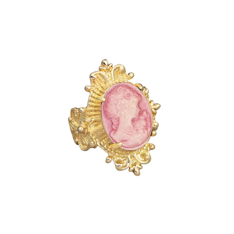 Bague Camée Lady Queen pour femme ( 6 couleurs au choix )