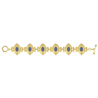 Bracelet camée Dame Reine plaqué couleur or ( 6 couleurs disponibles )