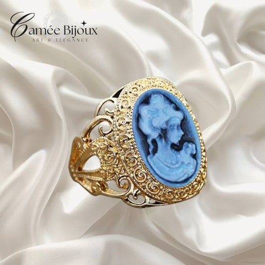 Bague camée Queen pour femme ( 6 couleurs au choix )